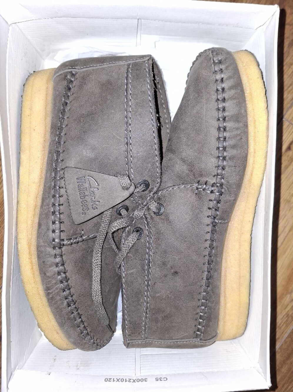 LIMITED EDITION GENTLY USED CLARKS GREY SUEDE WEAVER BOOTS